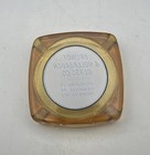 Vtg Amber Glass Ashtray Brunot hollabaugh Glass Meadville Pa 3 1 4  5digit Phone
