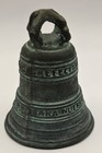 Vintage Bronze 1930 s - 1950 s Souvenir Bell Mission Santa Barbara Collectible