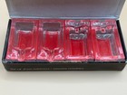 Vintage Borgonovo Italy Glass Ashtray Set Of 4 Mid Century Modern W  Box