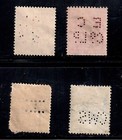 4 Great Britain Perfins