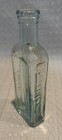 Antique Pinex Clear Glass Apothecary Medicine Bottle Embossed 1900s - Chip crack