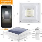 2 4 6pcs 40leds Solar Powered Lights For Fence Roof Gutter Yard Roof Wall Lamp