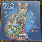 New Sealed Lot Of 5 Puzzles - 4 1000 Piece And One Cork Cat 550 Piece See Below