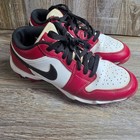 Nike Air Jordan Baseball Cleats Kids Red White Black Wings Logo Fastflex Low Top