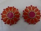 Lindsay Phillips Interchangeable Shoe Snaps  Orange   Purple