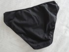Victorias Secret Vintage Pink Bikini Panty Size L Black W silver Embroidered Dog