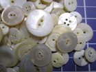 Mother Of Pearl Small-medium Sew Through Buttons  1 2 Lb Lot