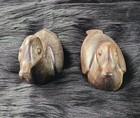 Vintage Antique Solid Wood Hand Carved Duck s Pair