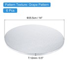Cake Boards  6pcs 14 Inch - Cardboard Cake Drums  1 2  Thick Round  silver 