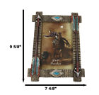 Native Indian Arrows With Navajo Diamond Turquoise Rocks Picture Photo Frame 5x7