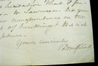 Civil War Ohio Colonel Donn Piatt Letter 1866  West Liberty Ohio