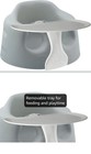Bumbo Baby Infant Soft Foam Floor Seat Chair With Eating And Top Tray Attachment