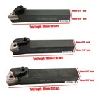 3pcs 5 8  Metal Lathe Excircle Indexable Carbide Turning Tool Holder Bit Set    