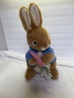 Peter Rabbit Plush 12    Beatrix Potter Toy Stuffed Bunny Carrot Vintage Eden