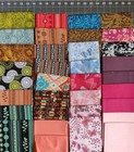 Cotton Quilting Craft Fabric Bulk Sale Tribal Llama Pink Blu Approx 42y Closeout