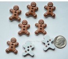 Iced Cookies   8 Gingerbread Shape Sew Thru Buttons   Dress It Up Holiday
