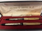 Rare Vintage Arpege Chanel No 5 14k Gold Ballpoint Pen Set In Box 