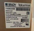 Brady Wrap-6-427 Wraptor Self-laminating Label Wire Marker 2  X 6  Free Shipping