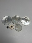 6 Vintage Antique Round Mother Of Pearl Buttons   1 3 8    More
