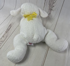 Vintage 1996 Ty Pillow Pals Baba White Laying Sheep Lamb Yellow Bow Plush
