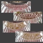 Antique Holophane E-5 Glass Lamp Shade Ruffled Ribbed  4  X 6  Prismatic
