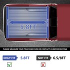 Oedro 5 8ft Bed 3-fold Soft Tonneau Cover For 2014-2018 Silverado Sierra 1500