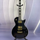 Rosewood Fingerboard  Gold Hardware  Black Custom Electric Guitar