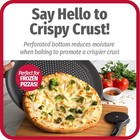 Goodcook 14  Nonstick Pizza Pan  Perforated Carbon Steel  Gray