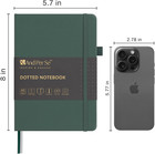 Dotted Journal Notebook  A5 Hardcover Leather Bullet Dotted Journal  160 Pages 1