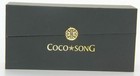 New Coco Song Eyeglasses Sunglasses Authentic Black Gold Leather Case Cloth Box