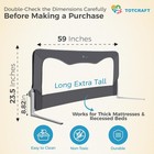 Totcraft Toddler Bed Safety Rail Guard For Queen King Full Twin Mattress  r013