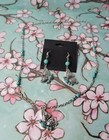 2-piece Set With Howlite Beads  Butterfly Charms And Silver Plated Accents