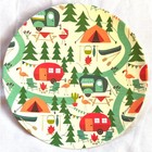 Plastic Woodland Camping Tray 4 Bowls 6 Tumblers 3 Plates Set Camper Campground