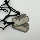 Vintage Military Dog Tag Notched Set Authentic Wwii Korean War Tags