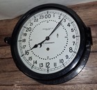 Large Chelsea Boston 8 Day Ship s Clock Working 24 Hour Dial U s  Government 11 