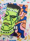 Aceo Miniature Art Piece-frank- Pop Art  Vibrant-original-caroline Hanold