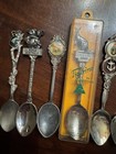 Souvenir Spoons Lot 9 Some Silver Plate Australia New Zealand Travel Vintage 70s
