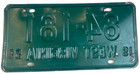 Vintage West Virginia 1959 Auto License Plate 84-181 Man Cave Garage Wall Decor
