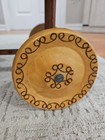 Vintage Brown Wicker Baby Doll Carriage Stroller Buggy Wood Wheels 