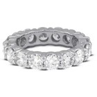 Eternity Wedding Ring Classic Solid 14k Gold 5 99 Ct Round Natural Diamond H Si2
