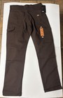 Dickies Flex Men   s Brown Cotton Blend Work Pants Regular Construction