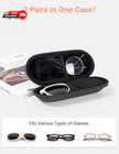 Double Eyeglasses Case  Dual Sunglasses Organizer With Zipper  Hard Glasses Eyew