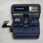 Polaroid One Step 600 Instant Film Camera Flash Tested Working Black