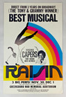Vintage - Raisin Musical Virginia Capers Greensboro Window Card - 14 x22  - Wc
