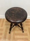 Vintage Wood Piano Stool Organ Claw Foot Victorian Wooden Seat Antique Ball Feet