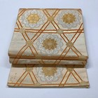 8965  Japanese Vintage Fukuro Obi Belt Kimono Fabric Silk Traditional