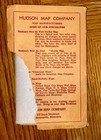 Vtg 1940s - 50s Hudson s  St  Paul Map Curtis Hotel