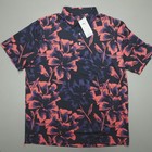 Puma Mattr Men s Broken Flower Golf Polo 628828-01 Deep Marine - Peach Frost