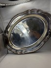 Vintage Silver Plated Serving Collection Lot Including Trays  Domes  And Goblets