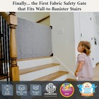 The Stair Barrier First Fabric Wall To Banister Baby Gate For Stairs 36      43       